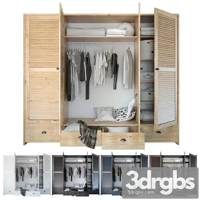 Wardrobe with filling_3 3D Model Download