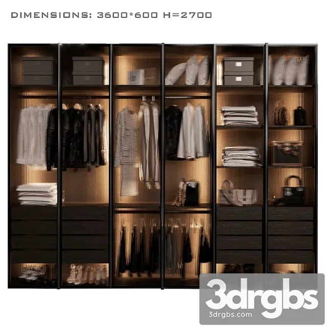 Wardrobe with glass doors 5 Wardrobe with glass doors 5