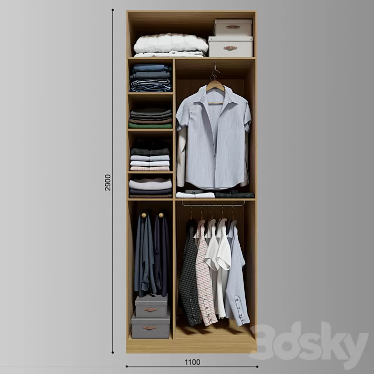 Wardrobe_clothes 3D Model Wardrobe_clothes 3D Model