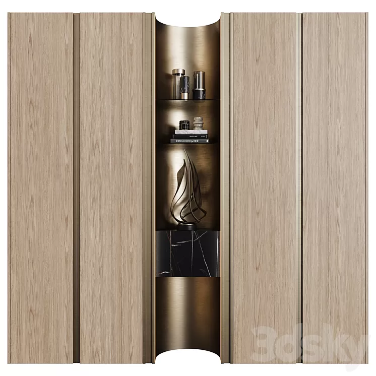 Wardrobes in modern style 46 3D Model Free Download