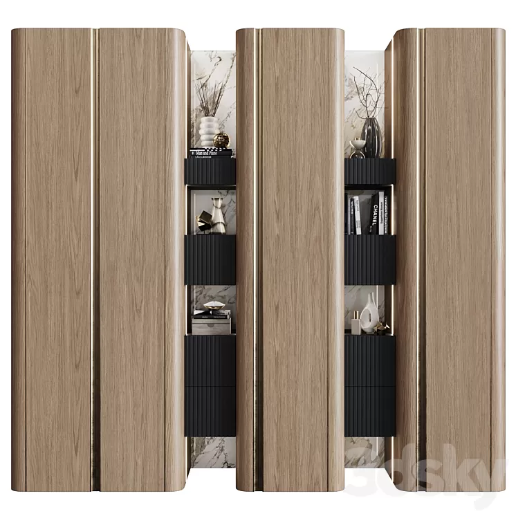 Wardrobes in modern style 49 3D Model Free Download