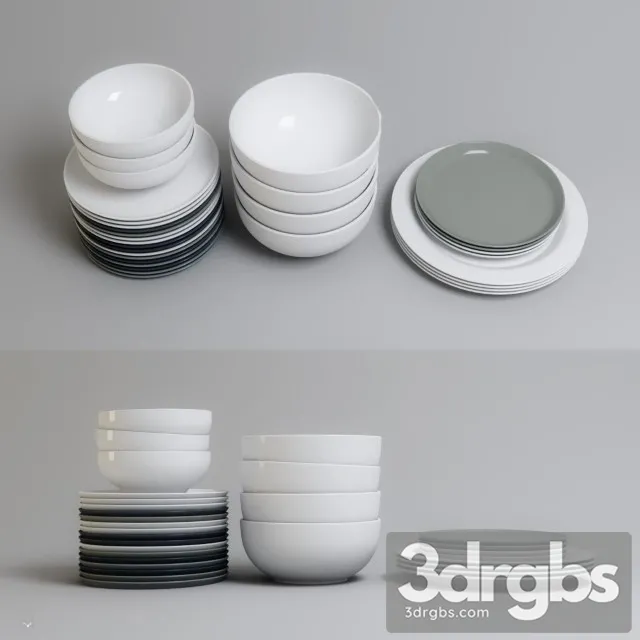 Ware Set 02 3D Model Download