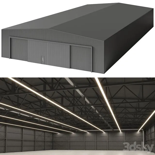 Warehouse Hangar 3D Model