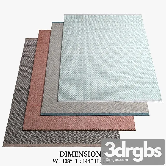 Warli rugs 414 3D Model Download