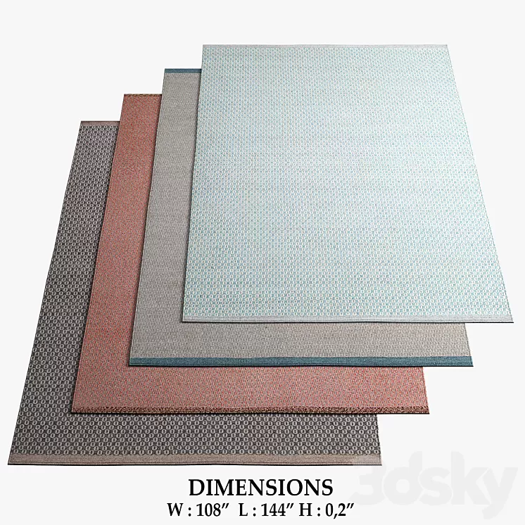 Warli Rugs_414 3D Model