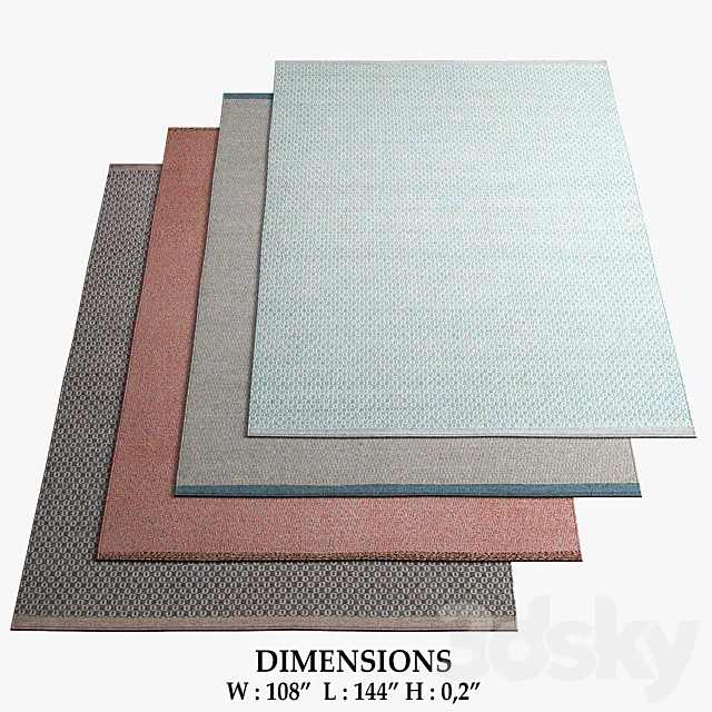 Warli Rugs_414 3DModel Warli Rugs_414 3DModel