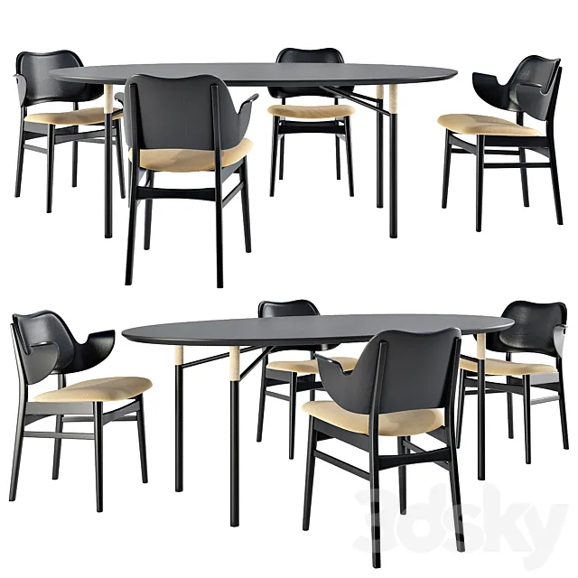 WARM NORDIC dining set 3DModel