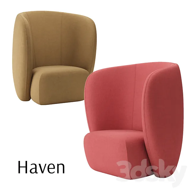 Warm_Nordic_Armchair_Haven 3D Model
