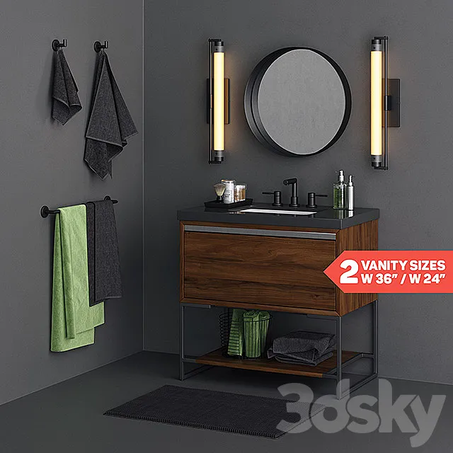 Warner Bath Set 3DModel Warner Bath Set 3DModel