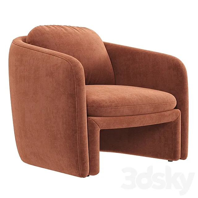 WARREN Armchair By AMPM 3D Model