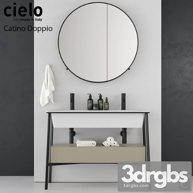 Wash Basin Ceramica Cielo Catino Doppio 3D Model Download