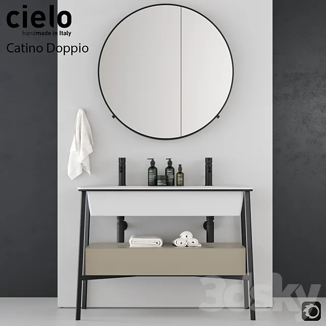 Wash Basin Ceramica Cielo Catino Doppio 3DModel Wash Basin Ceramica Cielo Catino Doppio 3DModel