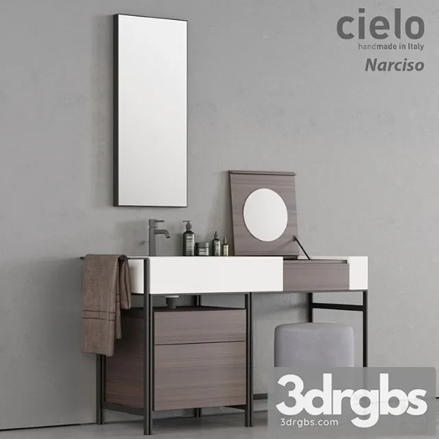 Wash Basin Ceramica Cielo Narciso 3D Model Download