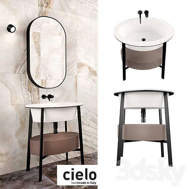 Wash Cielo Catino Ovale 3DModel Wash Cielo Catino Ovale 3DModel