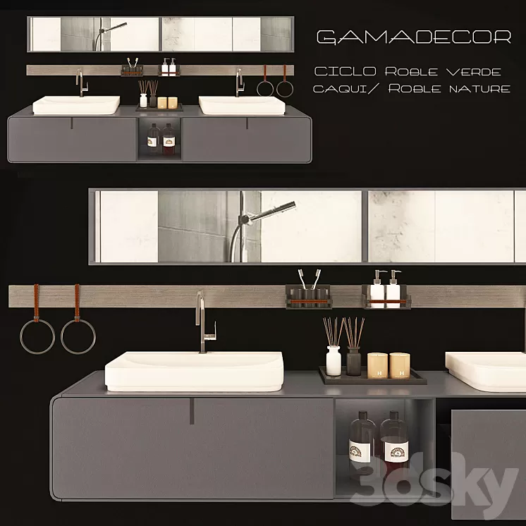 Wash Gamadecor CICLO Roblr verde caqui \/ Roble nature 3D Model Wash Gamadecor CICLO Roblr verde caqui \/ Roble nature 3D Model