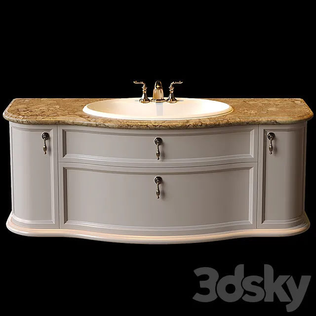 Washbasin 3D Model Washbasin 3D Model