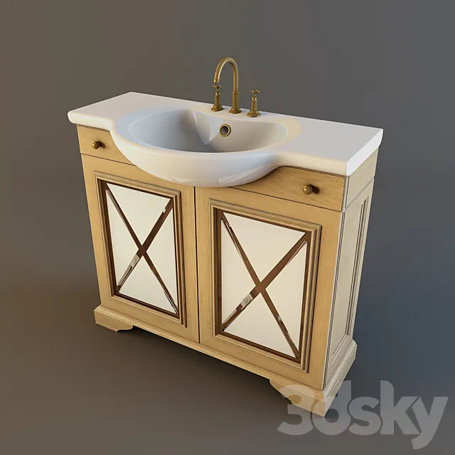 Washbasin 3D Model Washbasin 3D Model