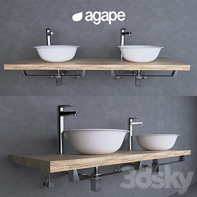 washbasin Agape 3DModel washbasin Agape 3DModel