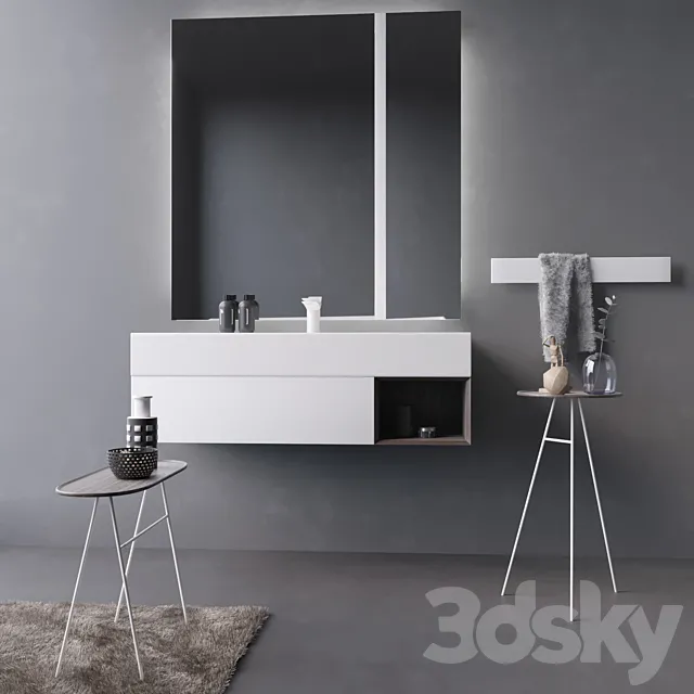 Washbasin and decor Inbani Labo. 3D Model Washbasin and decor Inbani Labo. 3D Model