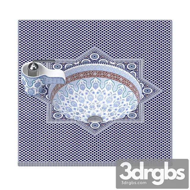 Washbasin and Faucet Kohler Marrakech 1 3D Model Download Washbasin and Faucet Kohler Marrakech 1 3D Model Download