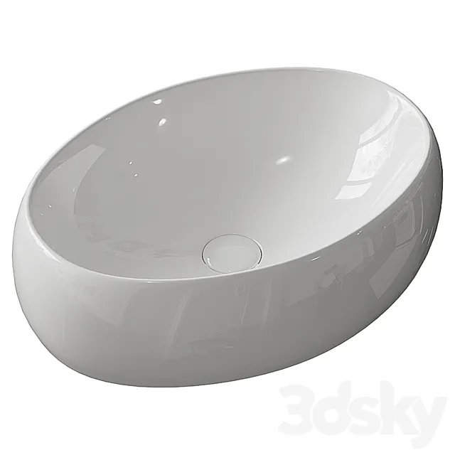 Washbasin BelBagno BB1085 3D Model Washbasin BelBagno BB1085 3D Model