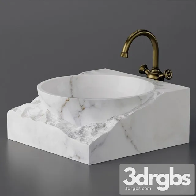 Washbasin Bowl Made of Marble 1 3D Model Download Washbasin Bowl Made of Marble 1 3D Model Download