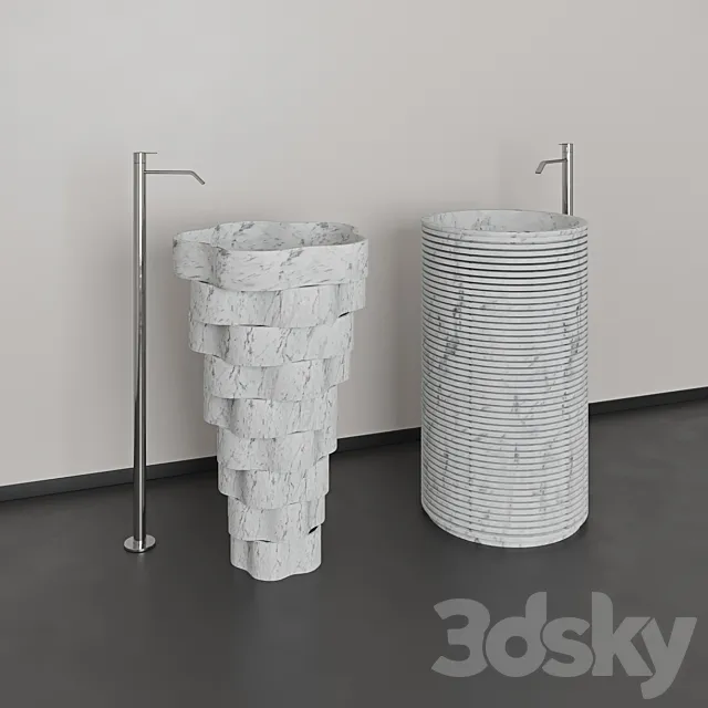 Washbasin by Antonio Lupi 3DModel Washbasin by Antonio Lupi 3DModel