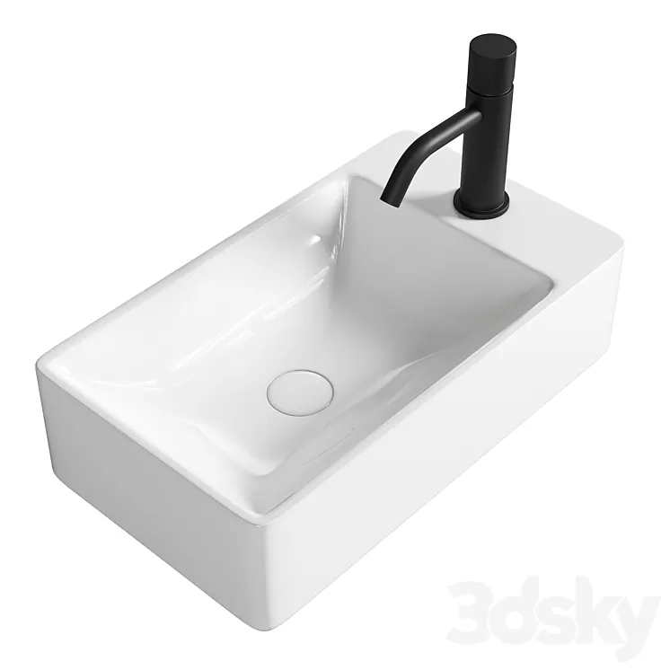 Washbasin Ceramica Nova Element CN5007 R 3D Model Free Download Washbasin Ceramica Nova Element CN5007 R 3D Model Free Download