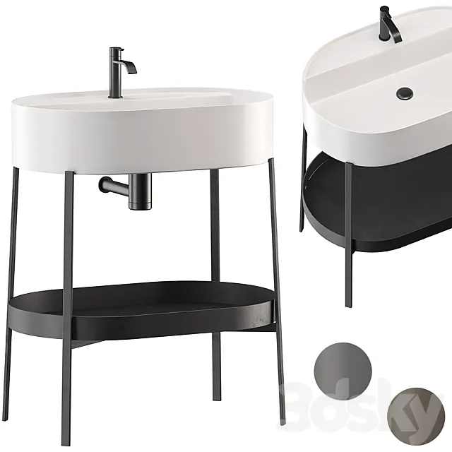 Washbasin CONSOLLE NIC 3D Model Washbasin CONSOLLE NIC 3D Model