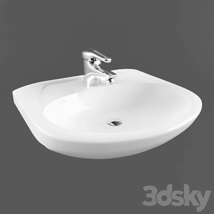 Washbasin Epica 60 3D Model