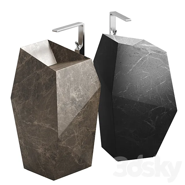 Washbasin FACES by PORCELANOSA 3D Model