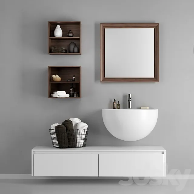 Washbasin Falper Bowl 3D Model Washbasin Falper Bowl 3D Model