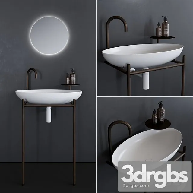 Washbasin Falper Monsieur 3D Model Download Washbasin Falper Monsieur 3D Model Download