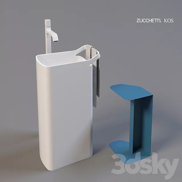 washbasin KOS Lab 03 3D Model washbasin KOS Lab 03 3D Model