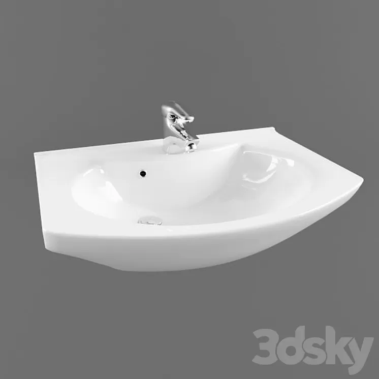Washbasin Lotos 531 3D Model