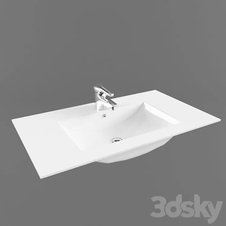 Washbasin Lotos 825 3D Model