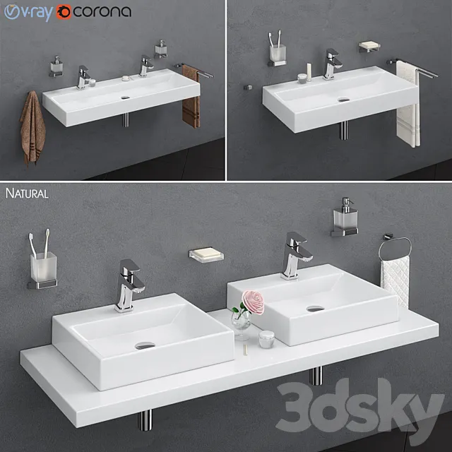 Washbasin RAVAK | Natural 3D Model Washbasin RAVAK | Natural 3D Model