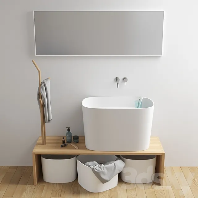 Washbasin Rexa Design Fonte 3DModel Washbasin Rexa Design Fonte 3DModel