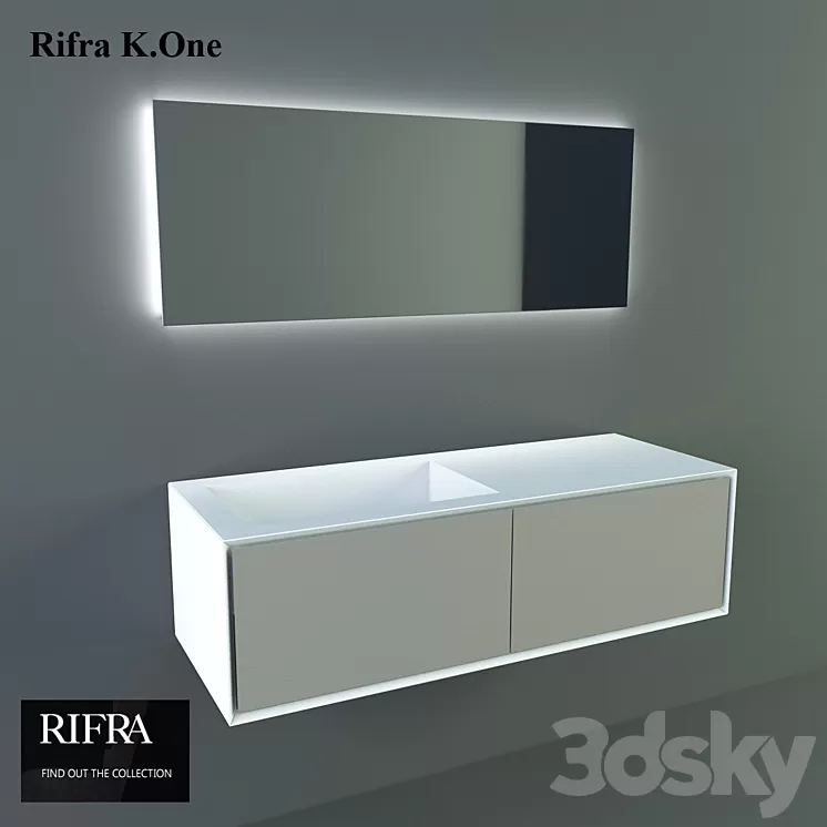 Washbasin Rifra K.ONE 3D Model