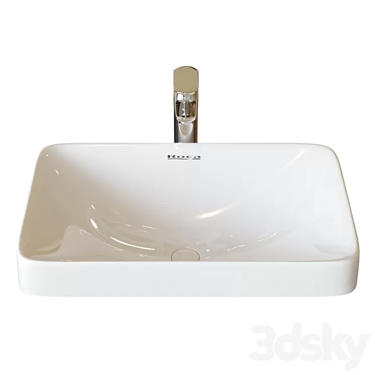 Washbasin Roca Inspira WB Square 37×55 cm surface mounted 327534000 3D Model Free Download Washbasin Roca Inspira WB Square 37×55 cm surface mounted 327534000 3D Model Free Download