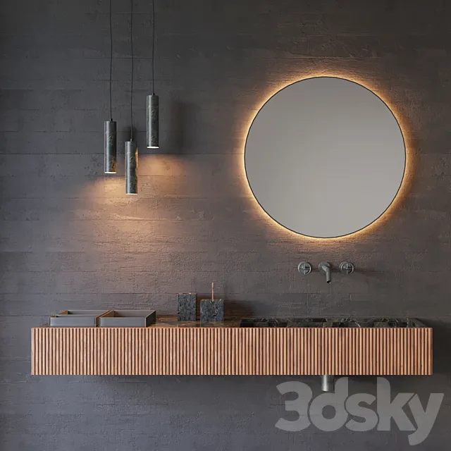 washbasin SALVATORI ADDA | Rectangular washbasin 3D Model washbasin SALVATORI ADDA | Rectangular washbasin 3D Model