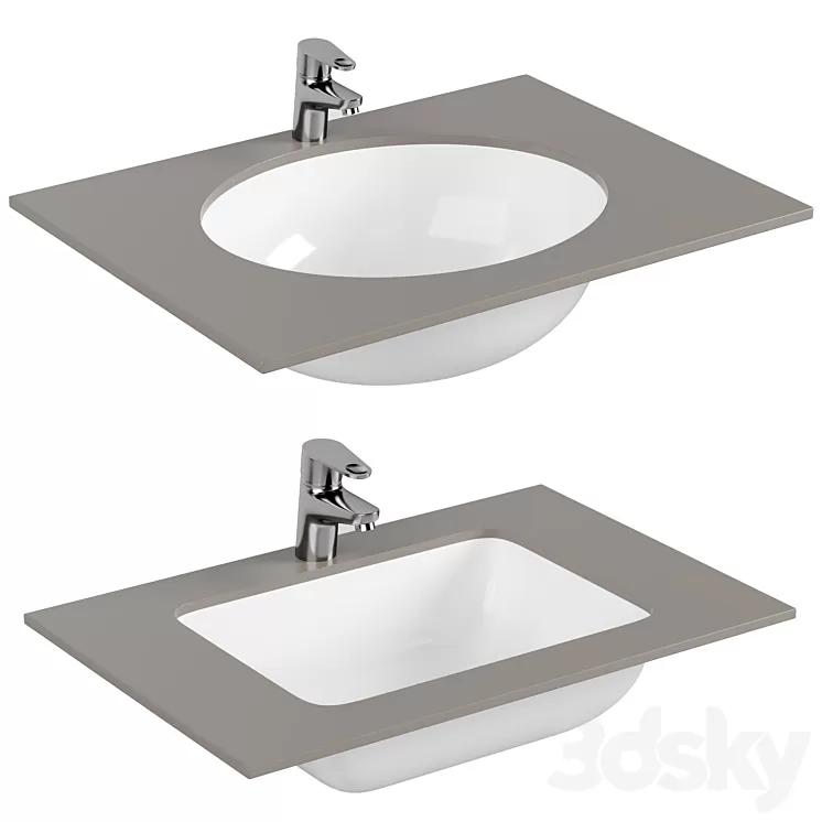 Washbasin set 1 3D Model