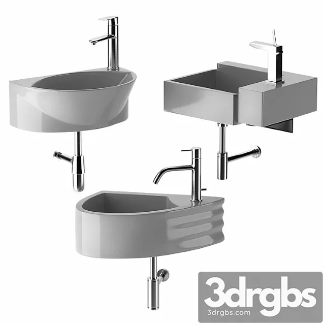 Washbasin Set 10 3D Model Download Washbasin Set 10 3D Model Download