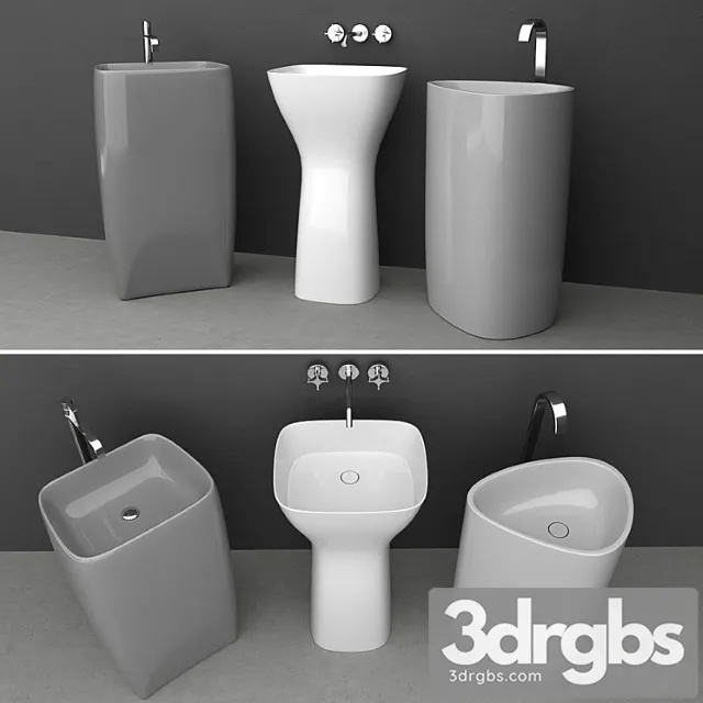 Washbasin Set 3D Model Download Washbasin Set 3D Model Download