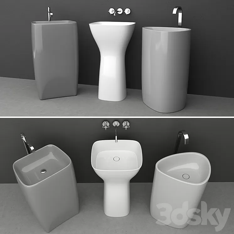 Washbasin set 3D Model