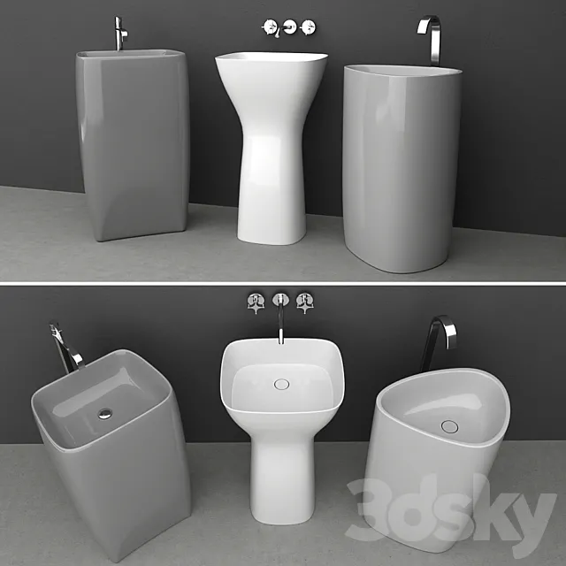 Washbasin set 3DModel