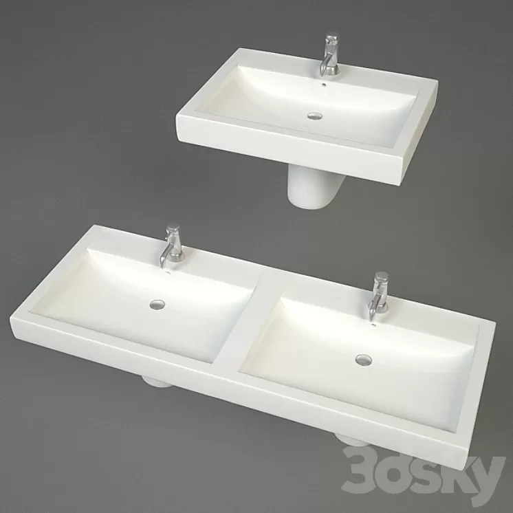 Washbasin V & B SUBWAY 3D Model