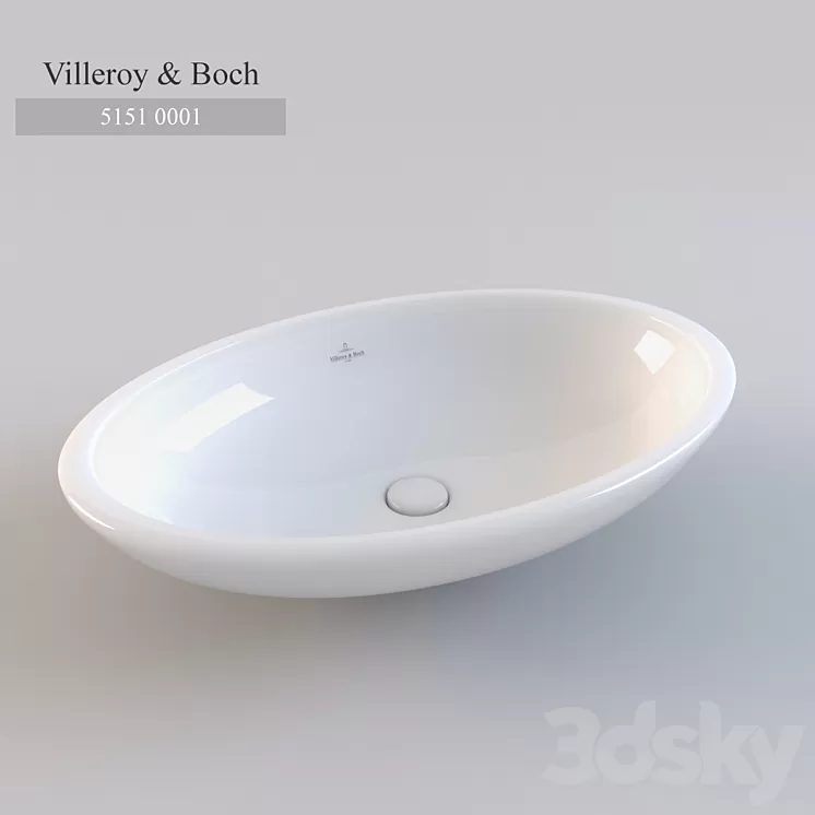 Washbasin Villeroy & Boch Loop & Friends 5151 0001 3D Model