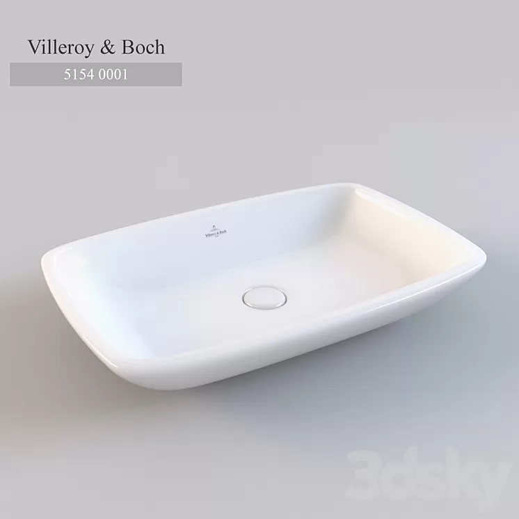 Washbasin Villeroy & Boch Loop & Friends 5154 0001 3D Model