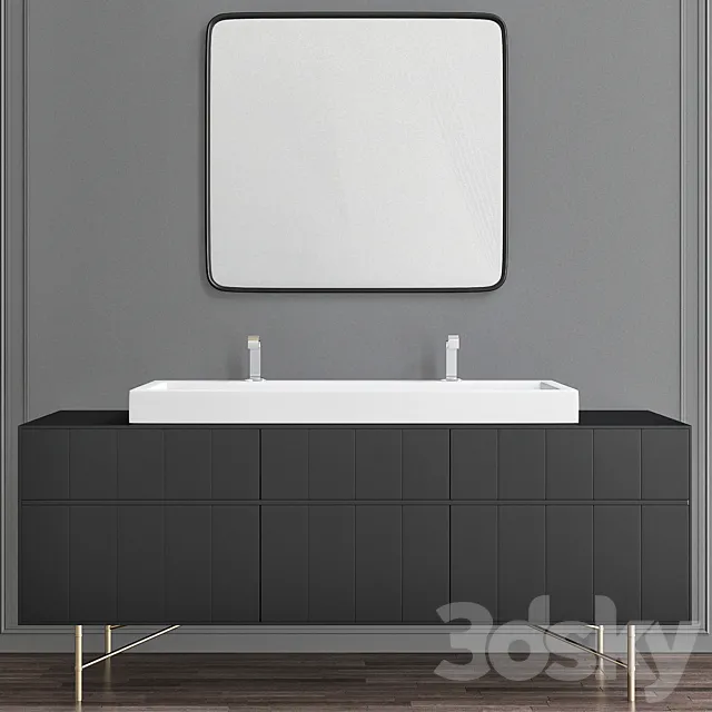 Washbasins Furniture No. 1 3D Model Washbasins Furniture No. 1 3D Model